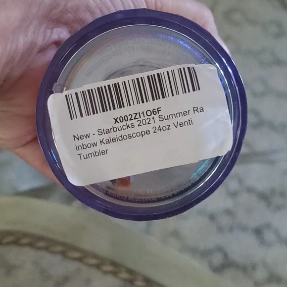 Starbucks 2021 Rainbow Kaleidoscope 24oz. Cold Cup - Picture 3 of 5